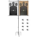 Guyuyii Adjustable Paper Target Stand for Shooting Range with 8 Clips