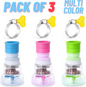 gvantikA pack of 3 Water Faucet Adjustable Tap Mount Water Filter Health Faucet Faucet Shank (Screw On)
