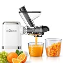 GVODE Electric Cold Press Juicer, Masticating Juicer with Dual Feed Chute