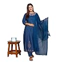 Anarkali Kurta Pant Dupatta Set Embroidered