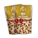 Gw Khamkar Sunth | Whole Dry Ginger | Sukha Adrak Sabut | Whole Indian Spices | Strong Aroma | Organic | Natural and Pure Spices | 400 Gm (Pack of 2)