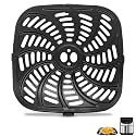 GWY Air Fryer Replacement Tray for Gourmia GAF856 GAF826 Air Fryer, Nonstick 9.8''*9.8'' square Air Fryer Replacement Parts Rack Grill Pan Grill Plate Crisper Plate for Gourmia 8QT Air Fryer