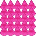 GXXMEI 30PCS Powder Puff Face Makeup Sponge Soft Velour Triangle Powder Puffs for Loose Powder Setting Powder Cosmetic Foundation Beauty Sponge, Stocking Stuffers Gift for Women (Pink)