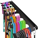 Gym Home Rack 8 Hook Heavy-Duty Wall-mounted Organizer Multi-Purpose Workout Gear Wall Hanger Storage for Resistance Bands Jump Ropes Lifting Belt Fitness Bands Barbells Carabiners Included