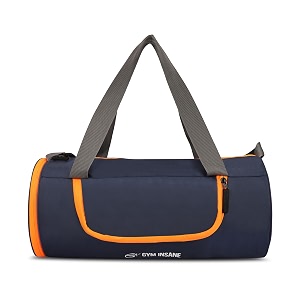 navy breeze 21 l polyester duffle bag  sports travel bag with shoe compartment waterproof workout unisex gym bag with adjustable strap training tote for men amp women l color - navy blue