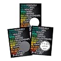 Gym Motivation Randomize Workout Scratch Off Make Your Own DIY 20 Pack 3x4 Note Cards &amp; Stickers