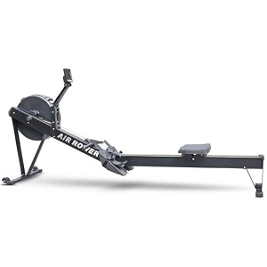 gym24 equipments air rower machine weight capacity 250 kg  super foldable exercise rower - adjustable resistance chain drive system multi-functional indoor fitness equipment