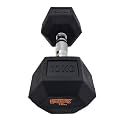 Gymaholic Dumbbell Hexa Rubber Dumbbell with Metal