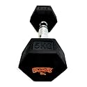 Gymaholic Dumbbell Hexa Rubber Dumbbell with Metal