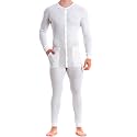 GYMAPE Mens Short Sleeve Jumpsuit Pajamas Onesie Henley