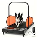 GYMAX Dog Treadmills for Small/Medium Dogs - 243 LBS Pet Runner with Remote, LED Monitor, Adjustable Incline, Preset Programs & Wheels, Dog Running Machine for Indoor Exercise (Orange)