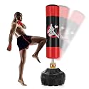 GYMAX Punching Bag for Adults, 70” Punching Stand with Suction Cup Base, TPR Shock Absorber & Multi-Layer Construction, Standing Punching Bag, Heavy Duty Boxing Equipment for Kickboxing MMA Muay