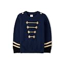 Gymboree Boys' and Toddler Long Sleeve Embroidered Crew Neck Pullover Sweater