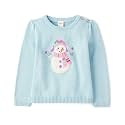 Gymboree Boys' and Toddler Long Sleeve Embroidered Crew Neck Pullover Sweater
