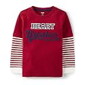 Gymboree Boys and Toddler Embroidered Graphic Long Sleeve Layered T-Shirts
