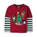 Gymboree Boys and Toddler Embroidered Graphic Long Sleeve Layered T-Shirts
