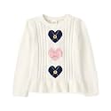 Gymboree Girls' and Toddler Long Sleeve Peplum Pullover Sweater