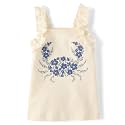 Gymboree Girls' and Toddler Sleeveless Embroidered Top
