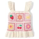 Gymboree Girls and Toddler Flutter Sleeve Eyelet Tank Tops