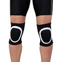 GYMIFIC knee padded support designed for maximum comfortable and protection during gym workouts, sports, and fitness training - ideal as a durable and flexible knee Pads (LARGE, WHITE)