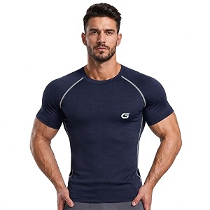 GYMIFIC Mens Compression T-Shirt Half Sleeve