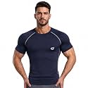 GYMIFIC Men39s Compression T-Shirt Half Sleeve