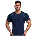 GYMIFIC Men39s Compression T-Shirt Half Sleeve