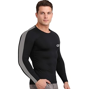 GYMIFIC Mens Full Sleeve Compression T-Shirt