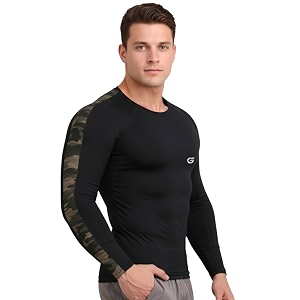 GYMIFIC Mens Full Sleeve Compression T-Shirt