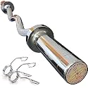 Gyming World® 4 Feet Zigzag Olympic rod for 50 mm (2") Olympic Plates with 2 Olympic plate holding locks