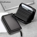 Gymisa PU Leather Zipper Card Holder Wallet
