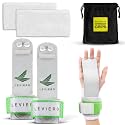 Gymnastics Grips Set, Grips for Gymnastics Girls, Dowel Grips with Soft Leather, Hook and Loop Wrist Straps, and Adjustable Finger Holes, for All Ages