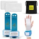 Gymnastics Grips Set, Grips for Gymnastics Girls, Dowel Grips with Soft Leather, Hook and Loop Wrist Straps, and Adjustable Finger Holes, for All Ages