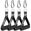 GYMRAT™ Extra Durable Resistance Band Handles/Gym Cable Handles, Comfortable Exercise Handle Grips Attachment with Snaphook.