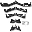 GYMRAT™ LAT Pulldown Attachments, Thickened Ergonomic Back Tricep Training Handle, LAT Pull Down Bar for Press Down Exercises, Cable Attachments for Gym and Home (GYMRAT Upgraded MAG Handles)