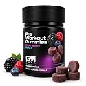 Pre Workout Gummies, Energy & Focus, Sour Berry Blast, 30 Servings