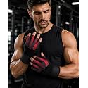 GymWar Unisex Leather Gladiator Gym Gloves 