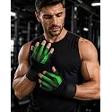 GymWar Unisex Leather Gladiator Gym Gloves 