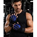 GymWar Unisex Leather Gladiator Gym Gloves 