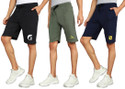 GYRFALCON Pack of 3 Printed Men Multicolor Regular Shorts