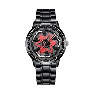 Gyro Mens Black Dial Analogue Watch New