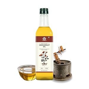 gyros farm organic stone cold pressed groundnut oil kachi ghani 500 ml pet