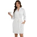 GYS Bamboo Viscose Robe for Women Light Kimono Bathrobe with Pockets
