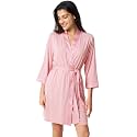 GYS Bamboo Viscose Robe for Women Light Kimono Bathrobe with Pockets