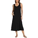 GYS Sleeveless Nightgowns for Women Bamboo Viscose Night Shirt with Pockets