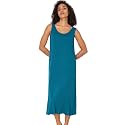 GYS Sleeveless Nightgowns for Women Bamboo Viscose Night Shirt with Pockets