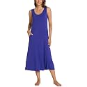 GYS Sleeveless Nightgowns for Women Bamboo Viscose Night Shirt with Pockets