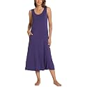 GYS Sleeveless Nightgowns for Women Bamboo Viscose Night Shirt with Pockets