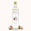 Health and Orange H&amp;O Coconut Oil-100% Pure Cold Pressed Edible Nariyal Ka Tel-500 Ml Glass Bottle