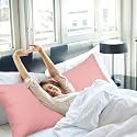 Large Body Pillow Insert- Breathable Full Body Pillow for Side Sleeper - Soft Long Bed Pillow for Adults - (20 x 54 inch) (Black)